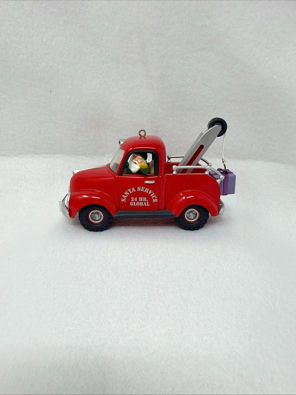 Hallmark North Pole Towing Service Christmas Ornament Here Comes Santa 2002